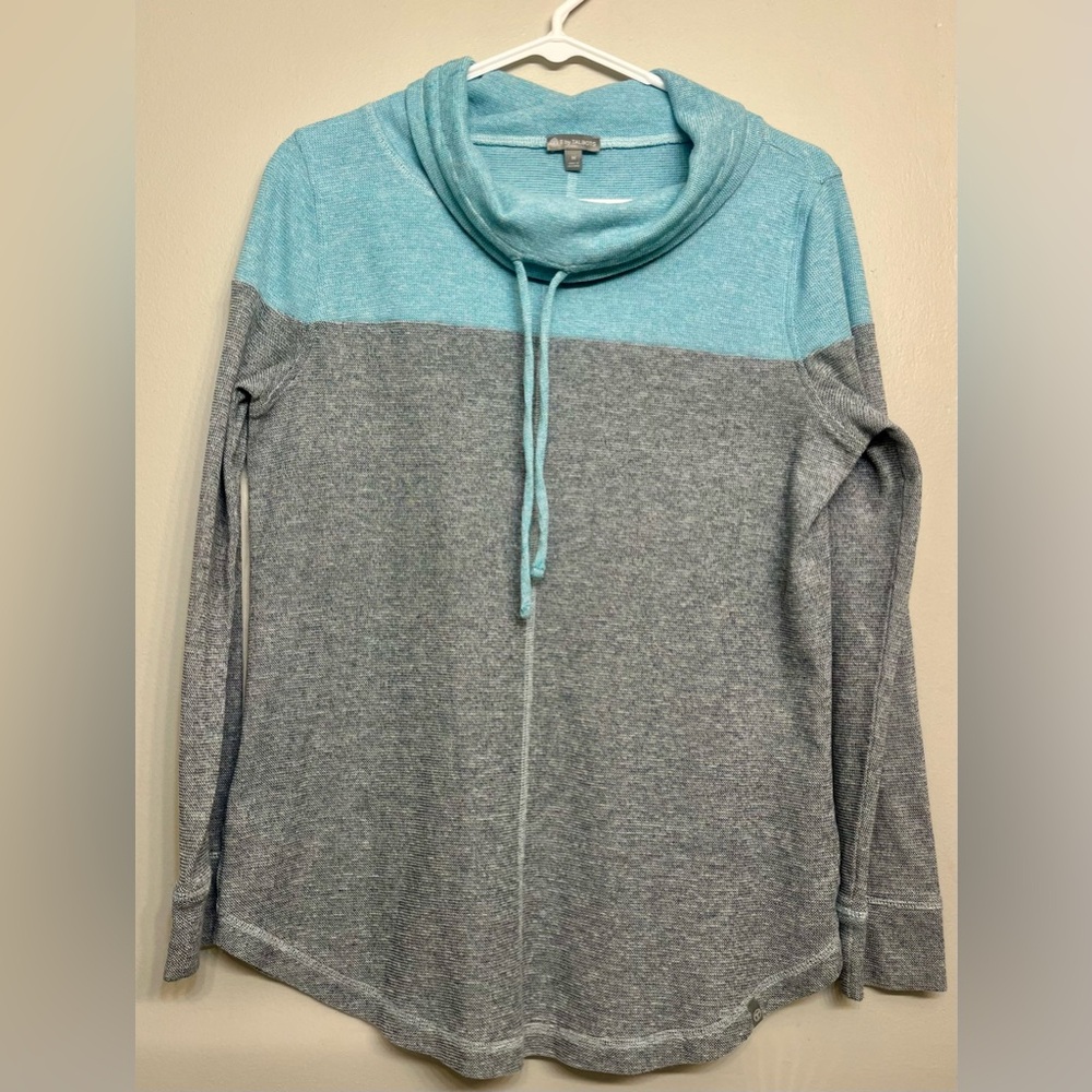 T by Talbots Colorblock Cowl Neck Pullover Top | Size M